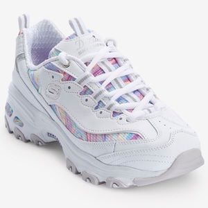 Skechers D'Lites Whimsical Dreams Womens Lifestyle Shoes wide fit